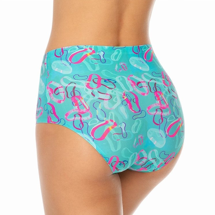 Paloma Pink Ocean Maxi Form Majtki Figi Wysokie