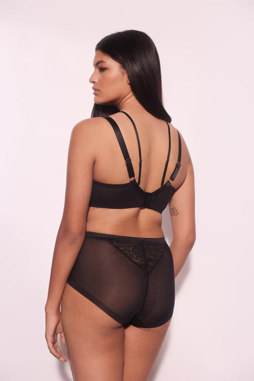 Biustonosz damski różowy z koronką, wysokie majtki, bielizna damska, elegancka