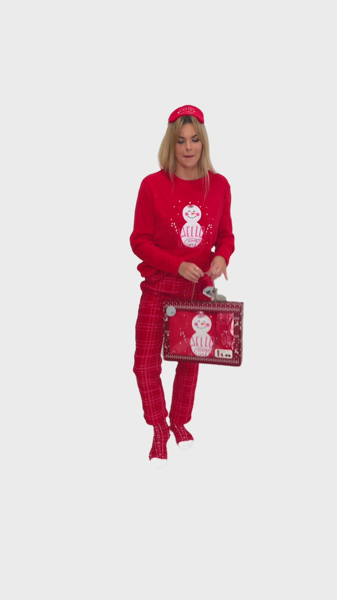 Sorbetto Bałwanek Nocna Piżama Świąteczna