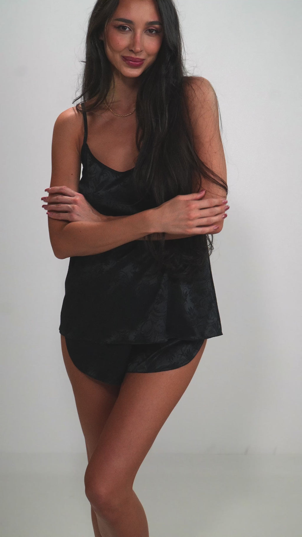 Subtilní noční krátké pyžamo Nelly