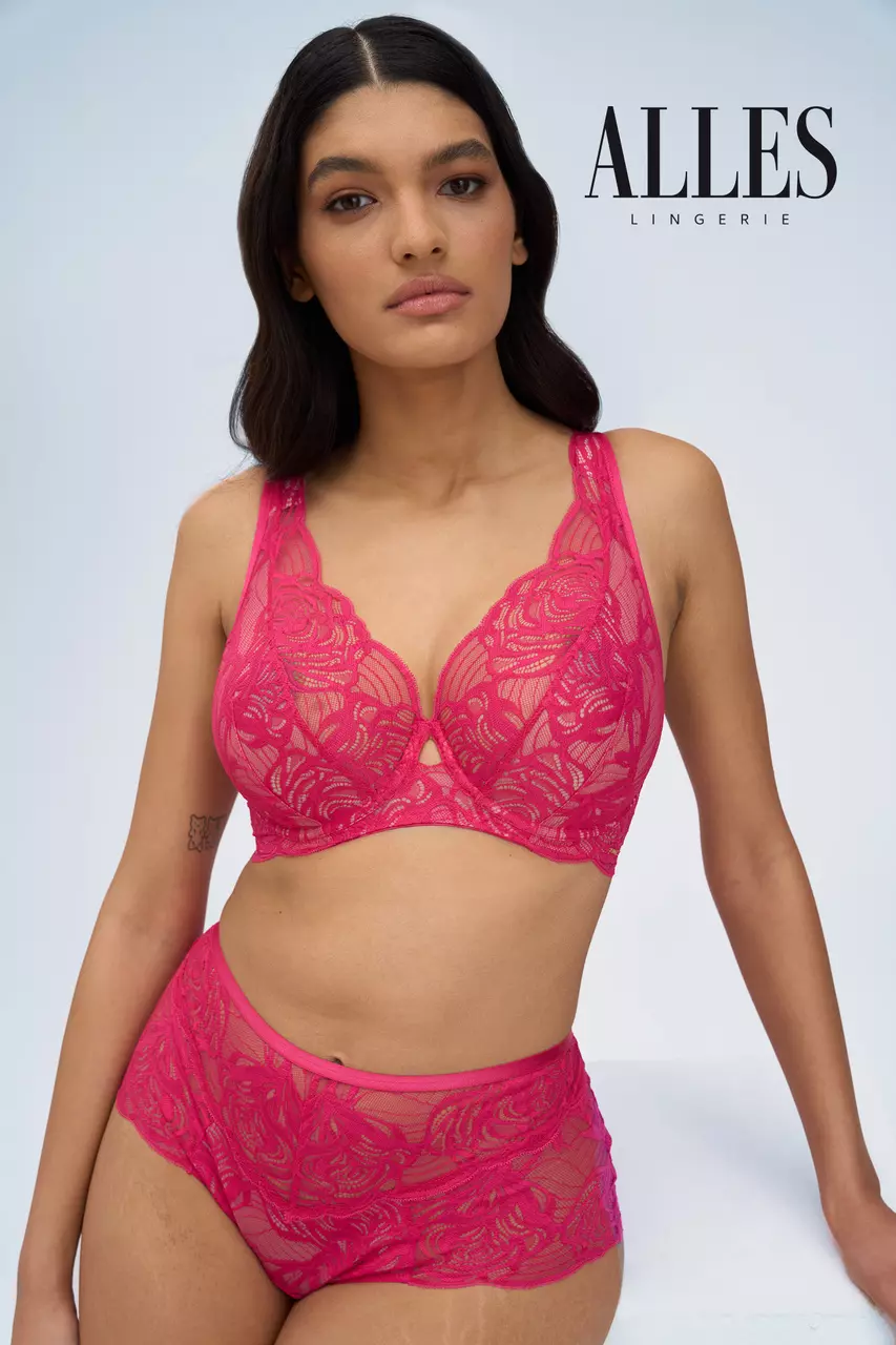Alles Euphoric Rouge M Bralette Biustonosz Braletka Różowy