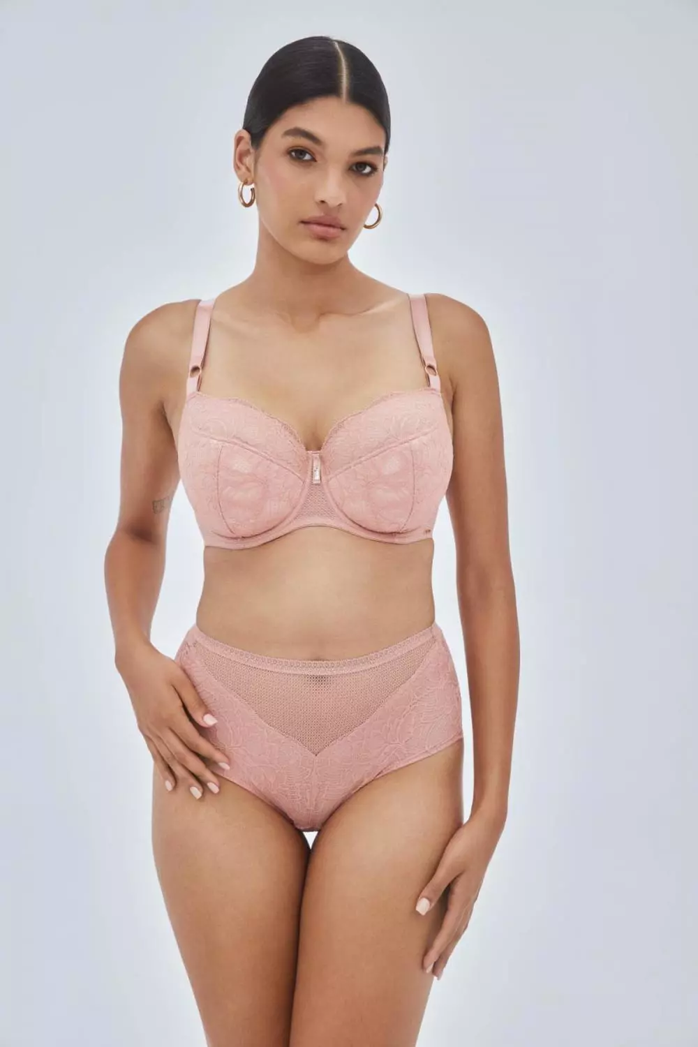 Alles Nude Rose Majtki Figi Wysokie Różowy