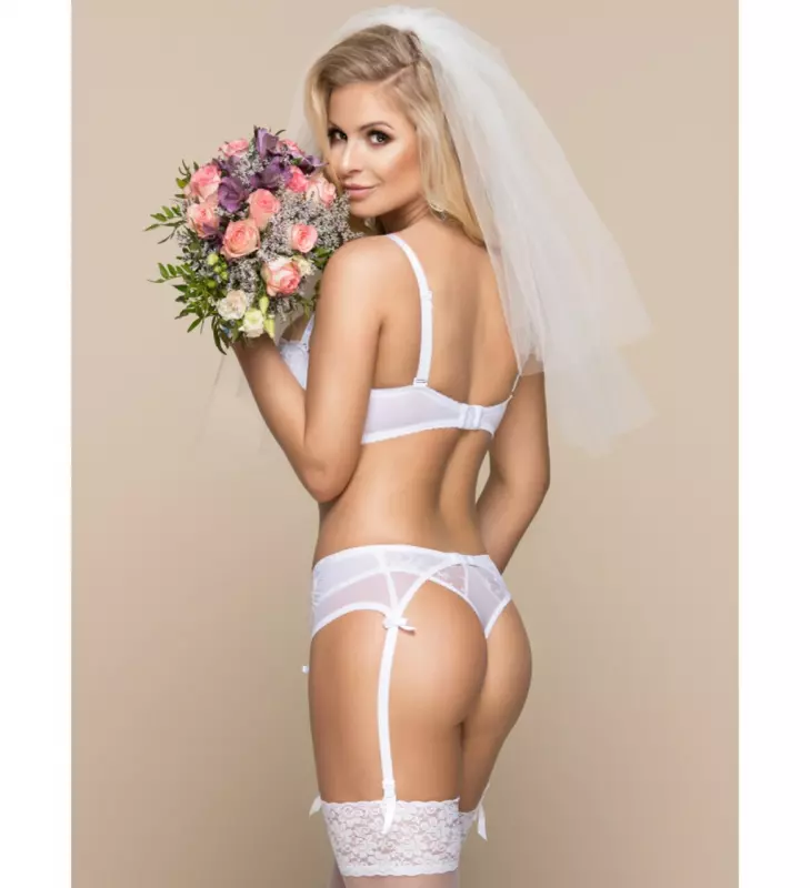 MARGOT WHITE garter belt