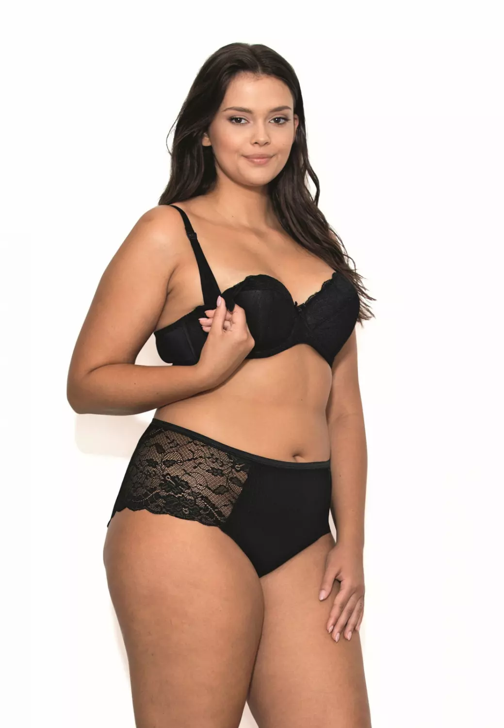 Nipplex Pia Mama Biustonosz Usztywniany Czarny
