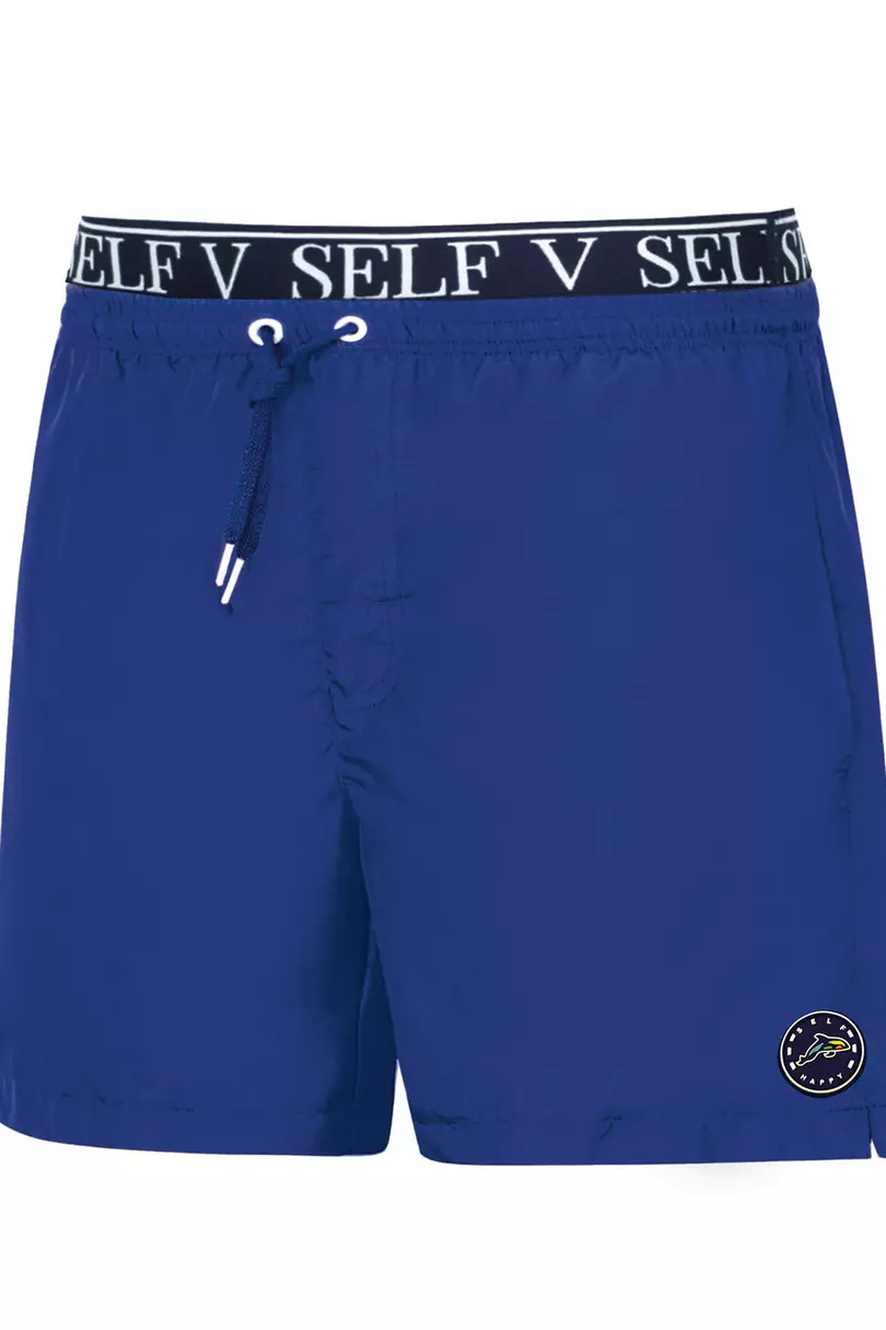 Self SM25 13D Summer Shorts Szorty Kąpielowe Męskie Niebieski