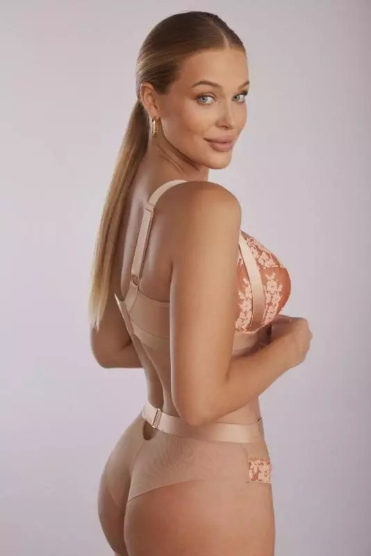 Kinga Glossy Biustonosz Miękki Beżowy
